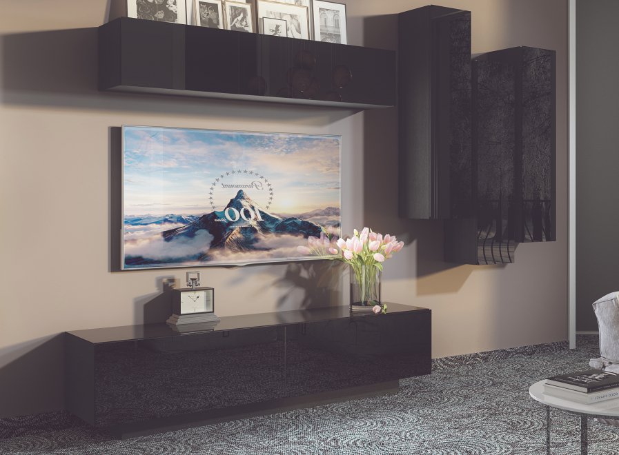 Модульная гостиная MD Color черный / черный комплектация 3