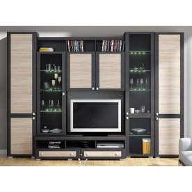 Стенка для гостиной Фиджи (комплектация 2) венге цаво / дуб сонома