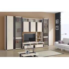 Стенка для гостиной Фиджи (комплектация 3) дуб белфорт / дуб белфорт