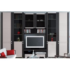 Стенка для гостиной Фиджи (комплектация 31) венге цаво / дуб белфорт