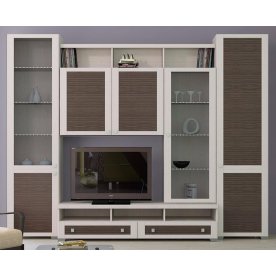 Стенка для гостиной Фиджи (комплектация 32) дуб белфорт / каналы дуба