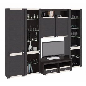 Стенка для гостиной Фиджи (комплектация 34) венге цаво