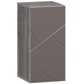 Шкаф навесной Summit 10 26 НМ 014.53-02 ПВХ софт графит / ясень анкор темный kr