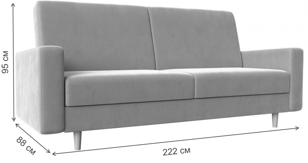 Диван Прайм зеленый микровельвет