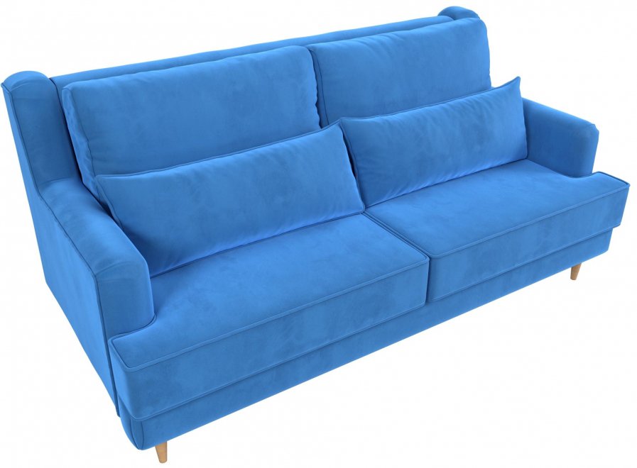 Диван Джерси голубой велюр