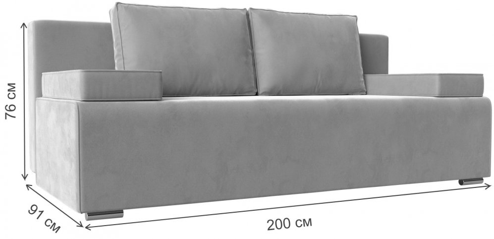 Диван Прайм-Люкс бирюзовый велюр