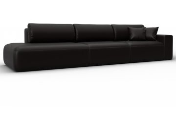 Диван-кровать Форум-036 НПБ Модерн Лонг подлокотник справа экокожа grifon 12 коричневая