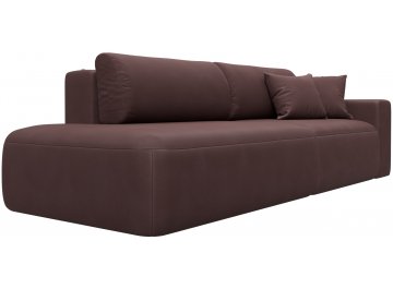 Диван-кровать Форум-036 НПБ Модерн подлокотник справа замша joly 09 бордовая