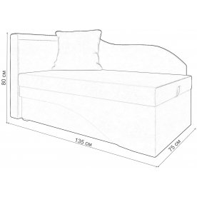 Диван-кушетка Гармония левый