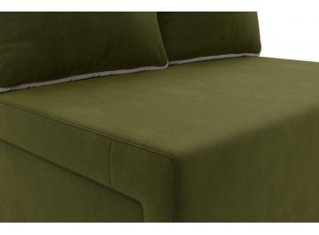 Диван-кровать Урбан-Софт микровельвет зеленый / бежевый