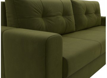 Диван-кровать Лига-031 зеленый микровельвет