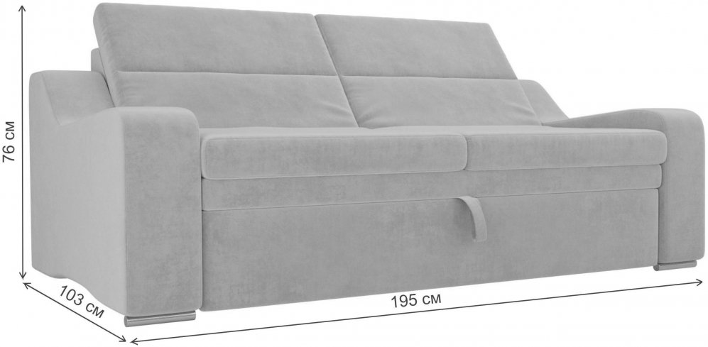 Диван Медиус велюр коричневый