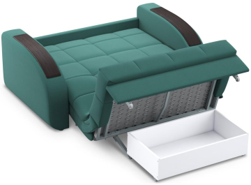 Диван-кровать Moon Family 109 158 см с независимым пружинным блоком Н20 Lux v1+(2)65 н 004765 зеленый