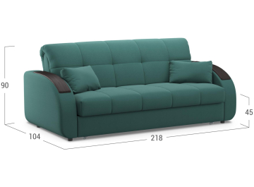 Диван-кровать Moon Family 109 218 см с ППУ Н30XL v1+(2)65 н 004790 зеленый