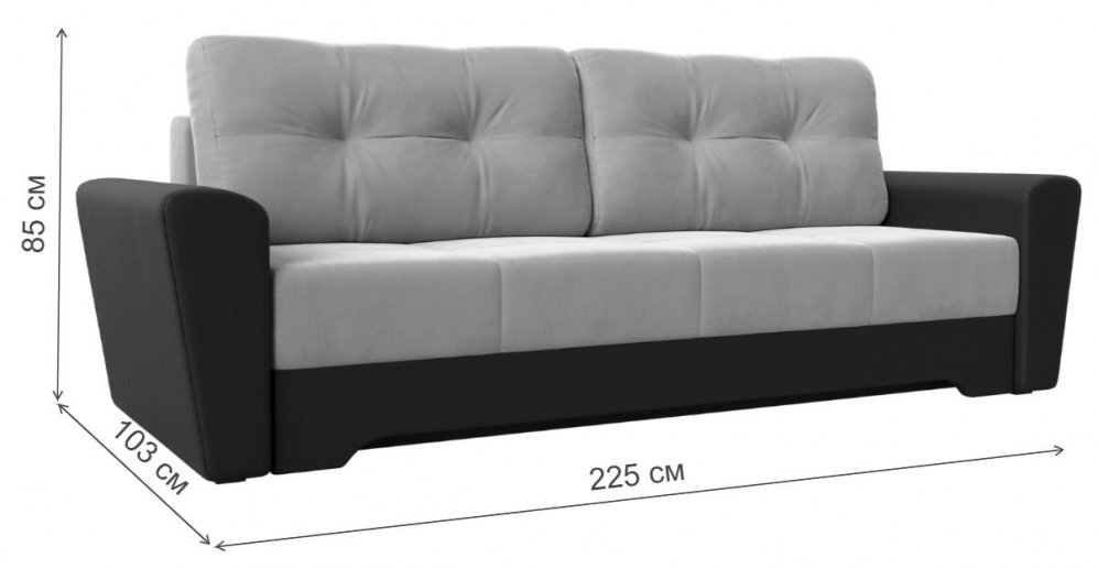 Диван Амстердам бордовый микровельвет