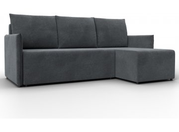 Диван-кровать Донуса универсальный велюр laim 23 светло-серый