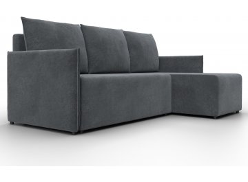 Диван-кровать Донуса универсальный велюр laim 23 светло-серый