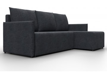 Диван-кровать Донуса универсальный велюр laim 26 темно-серый