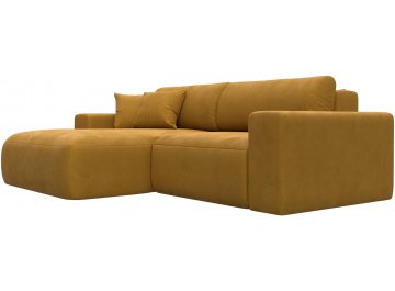 Диван-кровать Форум-036 НПБ Классик левый велюр brut 10 желтый