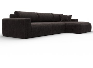 Диван-кровать Форум-036 НПБ Классик Лонг правый велюр brut 17 коричневый