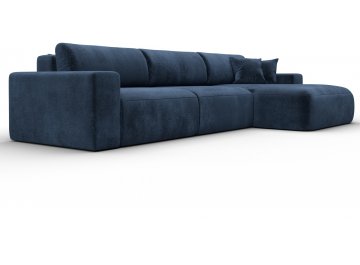 Диван-кровать Форум-036 НПБ Классик Лонг правый велюр tower 13 синий
