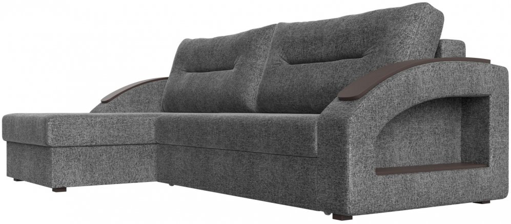 Диван угловой Зенит-Нова левый серая рогожка