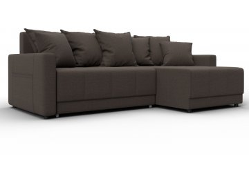 Диван-кровать Комо универсальный рогожка амур 05 коричневая