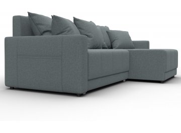 Диван-кровать Комо универсальный рогожка амур 07 серая