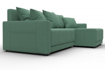 Диван-кровать Комо универсальный рогожка амур 11 зеленая