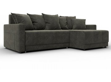 Диван-кровать Комо универсальный велюр laim 10 темно-коричневый