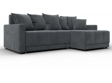 Диван-кровать Комо универсальный велюр laim 23 светло-серый