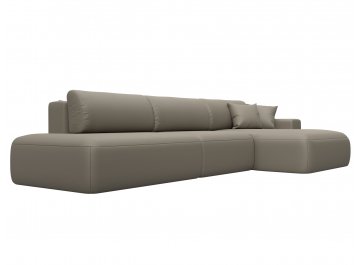 Диван-кровать Лига-036 НПБ Модерн Лонг правый grifon 04 бежевая экокожа