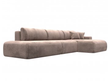 Диван-кровать Лига-036 НПБ Модерн Лонг правый tower 05 бежевый велюр