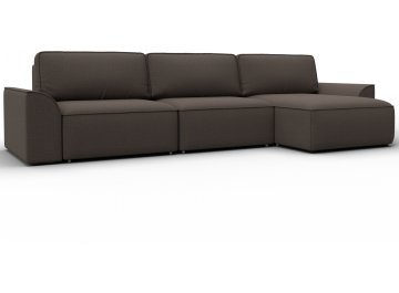 Диван угловой Лига-048 НПБ амур 05 коричневый