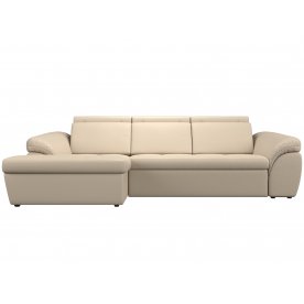 Диван угловой Мисандра левый эко кожа бежевый