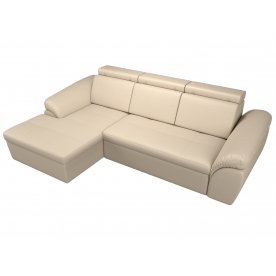 Диван угловой Мисандра левый эко кожа бежевый