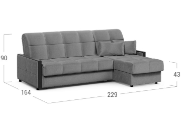 Диван угловой Moon Family 125 / Н30 Lux v1+7Я н+(2)65 н 004849