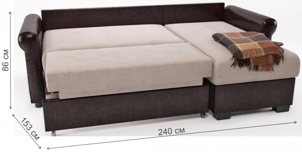 Диван угловой Найт дельфин венге правый 