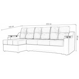 Диван угловой Бравис