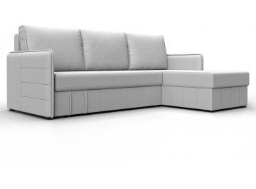 Диван угловой Слим экокожа белый