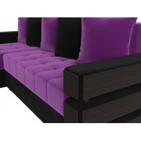 Диван угловой Венеция левый микровельвет