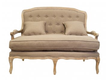 Дизайнерский двухместный диван Yareli Brown