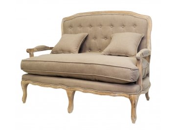 Дизайнерский двухместный диван Yareli Brown