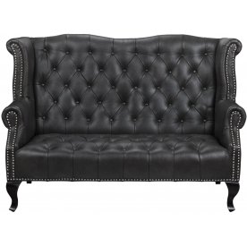 Кожаный дизайнерский диван Royal Sofa Black