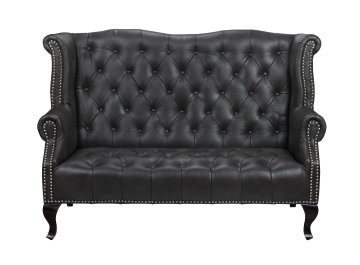 Кожаный дизайнерский диван Royal Sofa Black