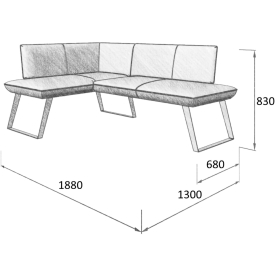 Диван Cosmo 120-178 L левый