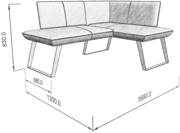 Диван Cosmo 158-120 R правый