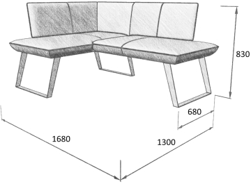 Диван Cosmo 120-158 L левый