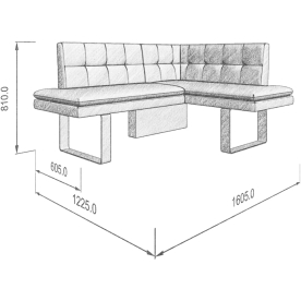 Диван Magic 158-120 R правый