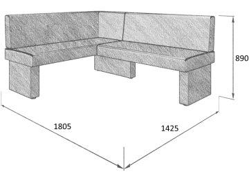 Диван Ratio 140-178 L левый